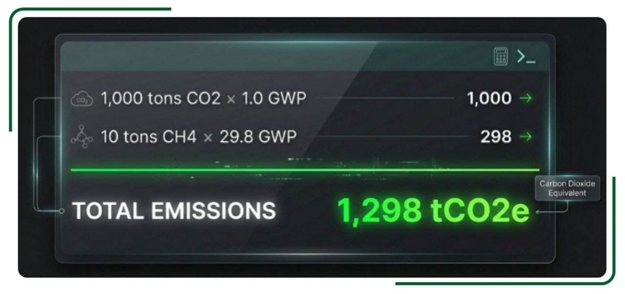 Carbon footprint example calculation